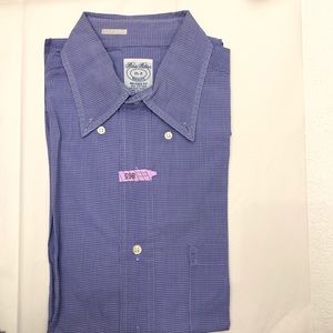 Brooks Brothers Blue Relaxed Fit Button Down Shirt size 15-2